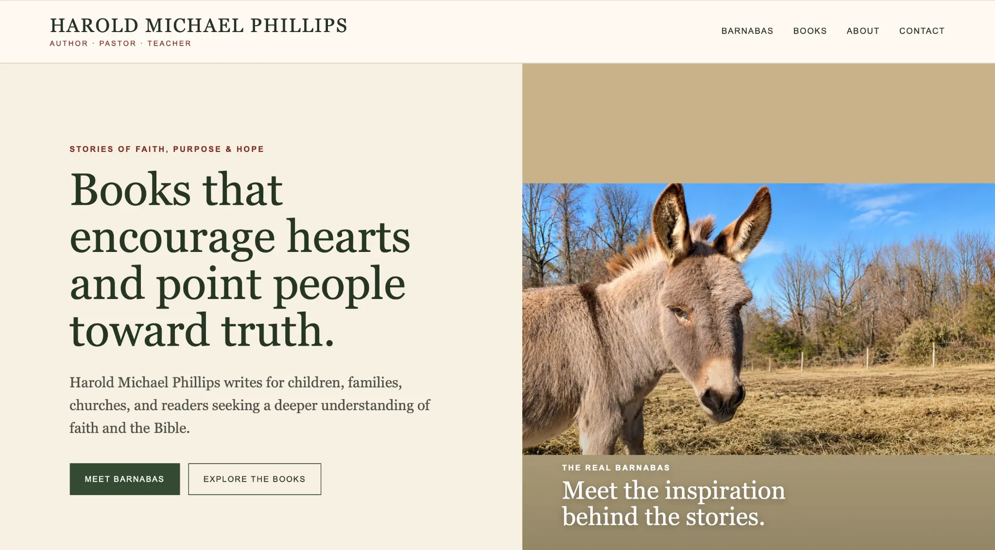 Harold Michael Phillips author website homepage